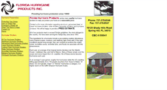 Desktop Screenshot of floridahurricaneproducts.com